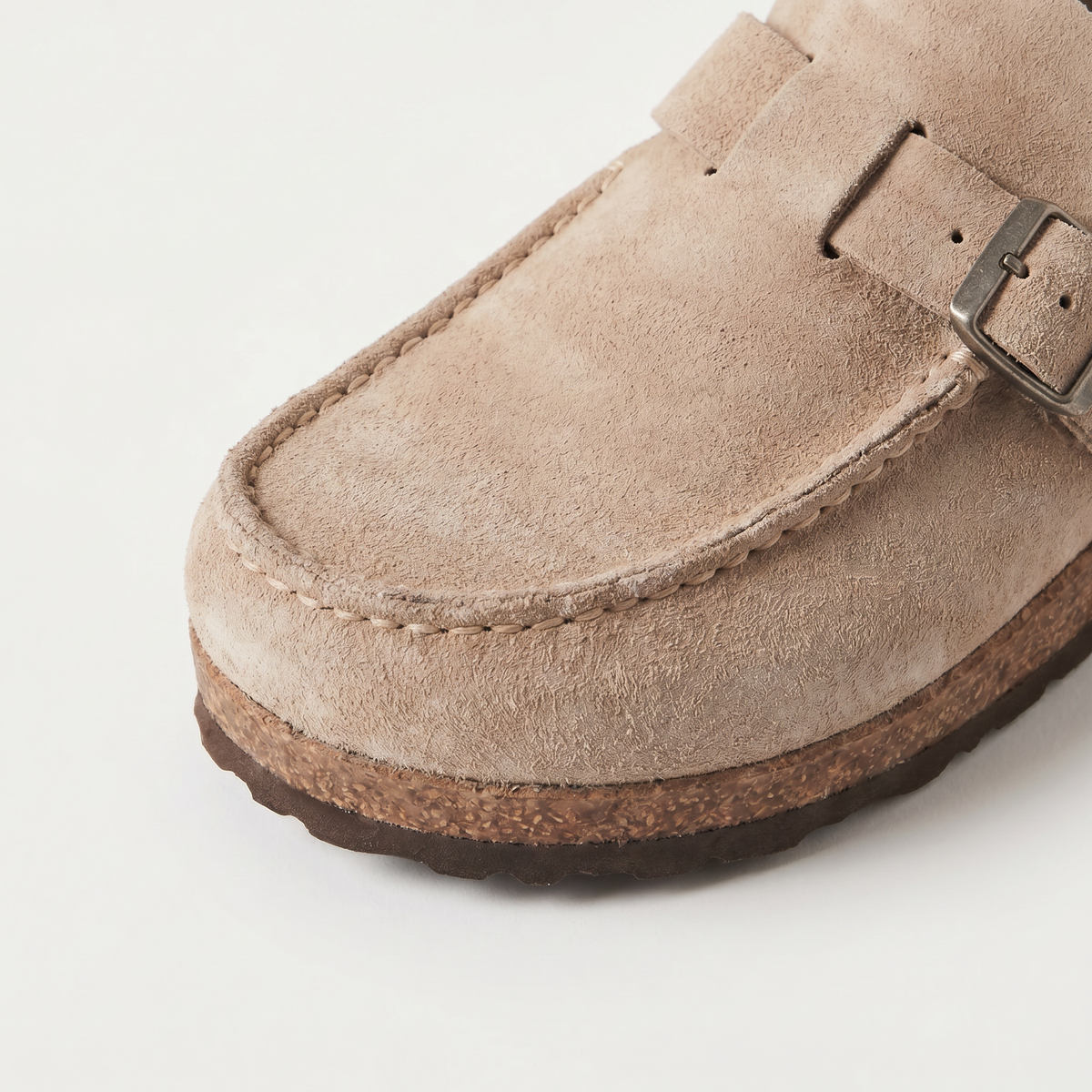 Mocassins aspect daim à boucle et semelle rembourrée — Amielle Paris — vue 2