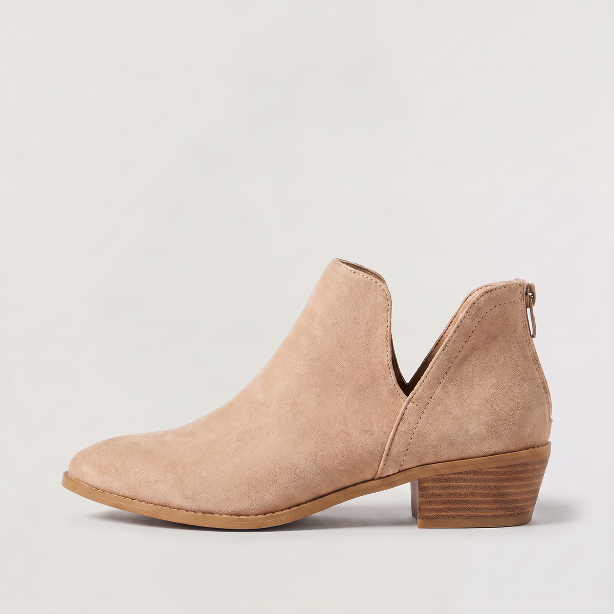 Bottines décolletées en V à zip et pampille — Amielle Paris — vue 7