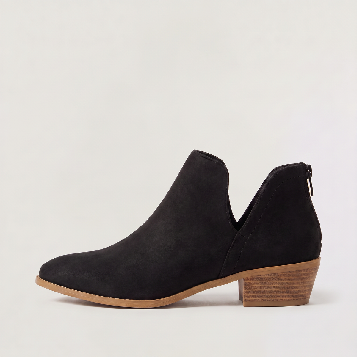 Bottines décolletées en V à zip et pampille — Amielle Paris — vue 8