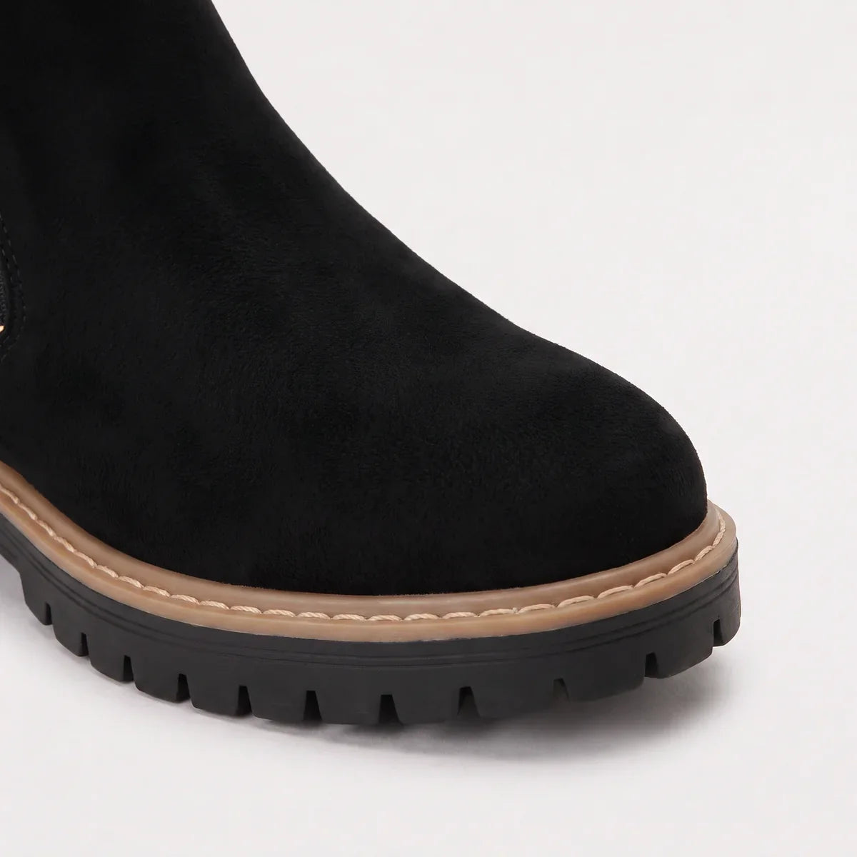 Bottines à bout rond, zip et talon bloc — Amielle Paris — vue 3