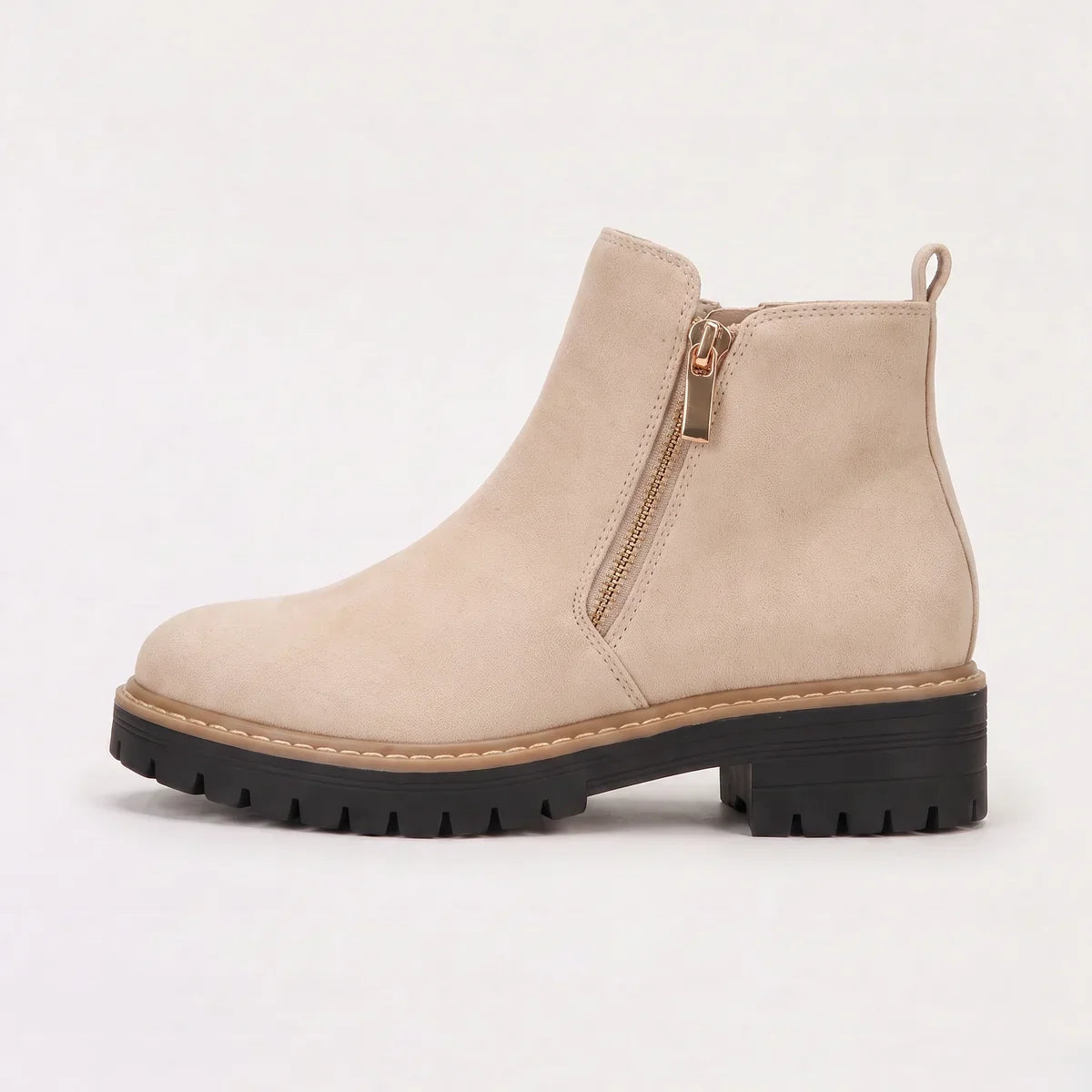 Bottines à bout rond, zip et talon bloc — Amielle Paris — vue 8