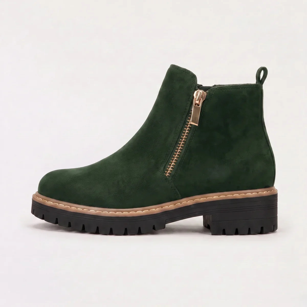 Bottines à bout rond, zip et talon bloc — Amielle Paris — vue 10