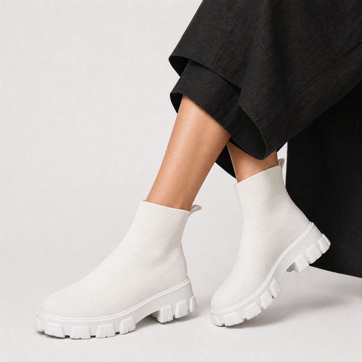 Bottines extensibles doublées de fausse fourrure — Amielle Paris — vue 5