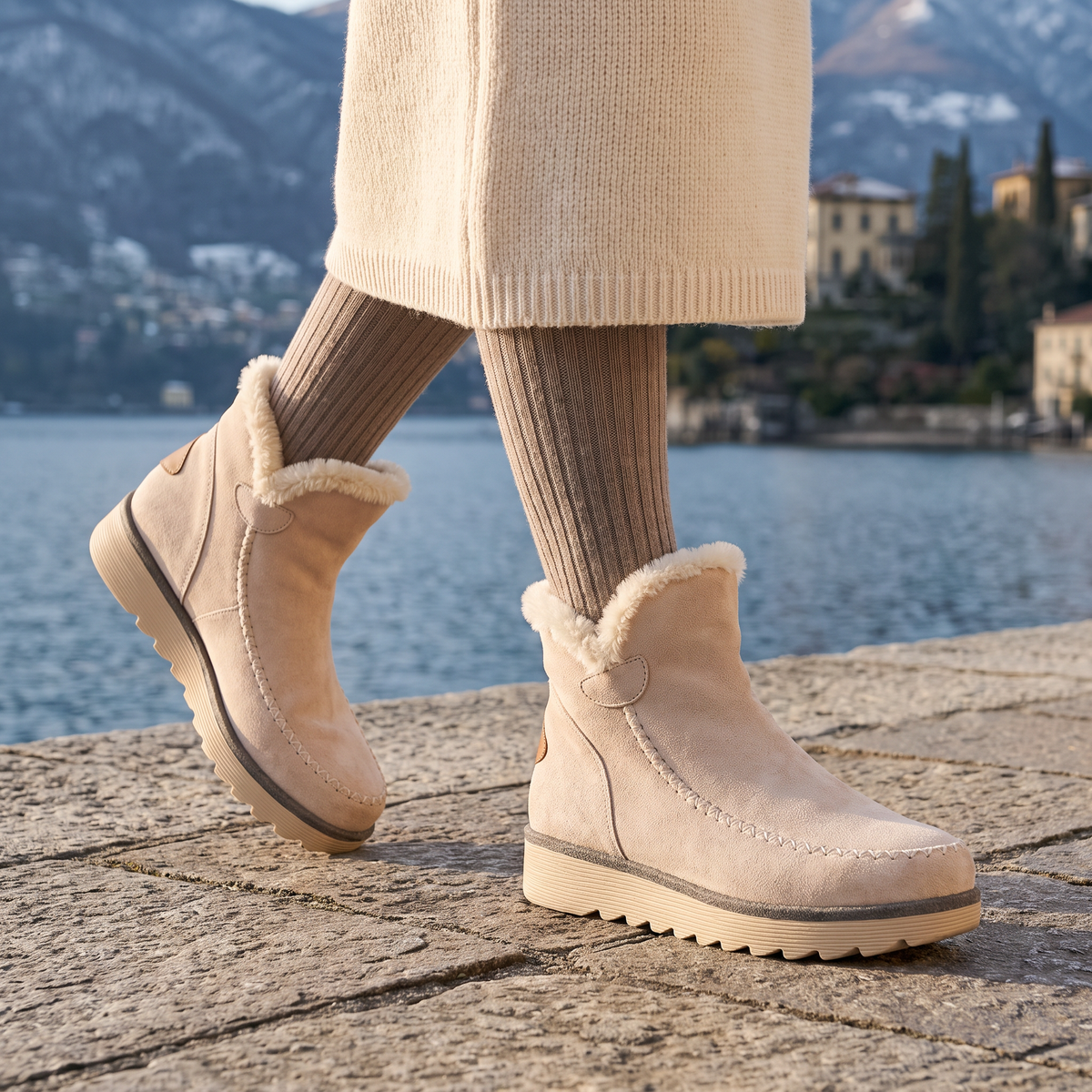 Bottes d’hiver doublées de polaire à semelle crantée — Amielle Paris — vue 2