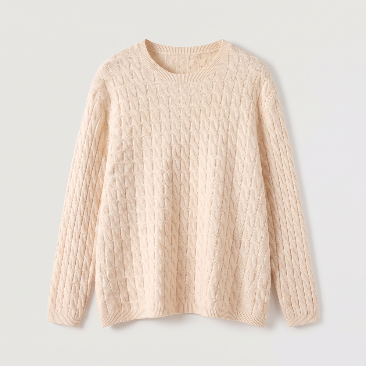 Pull ample en laine à torsades — Amielle Paris — vue 7