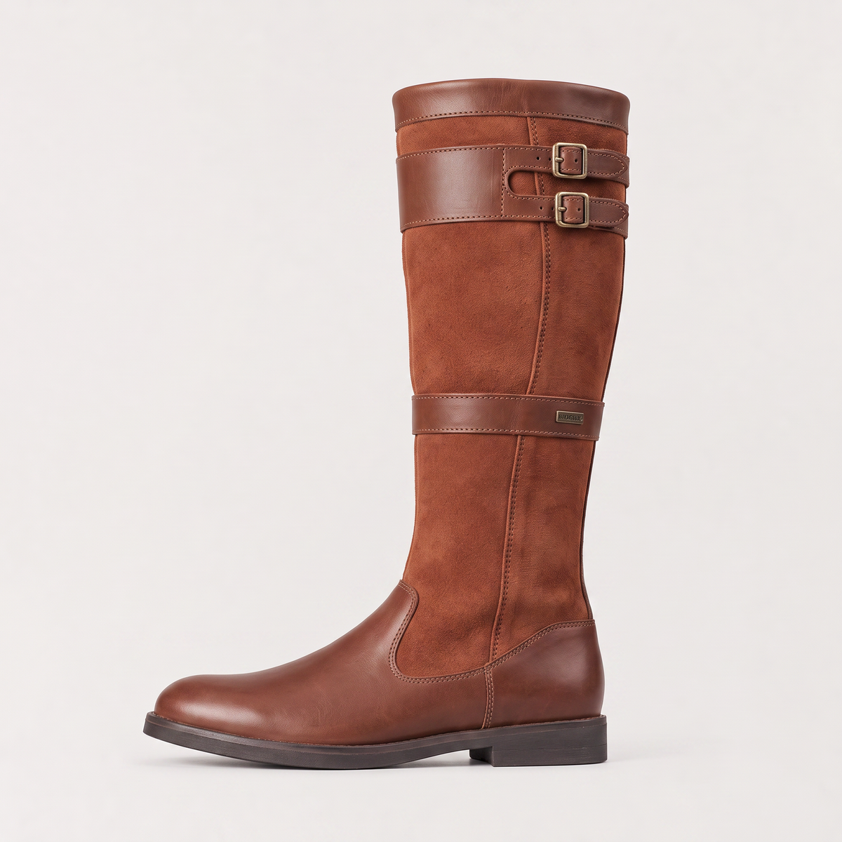Bottes hautes à doubles boucles et panneaux contrastés — Amielle Paris — vue 7
