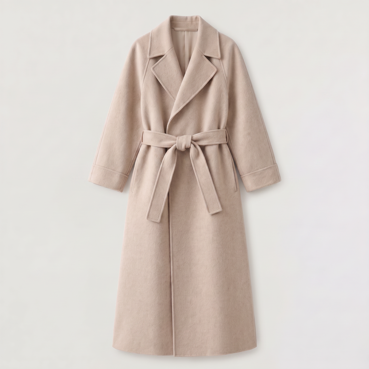 Manteau portefeuille long en laine mélangée — Amielle Paris — vue 14