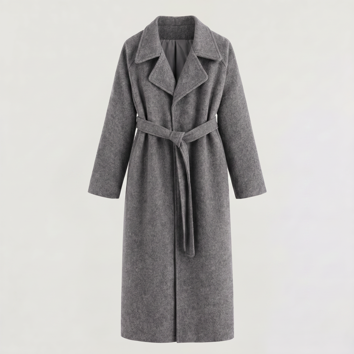 Manteau portefeuille long en laine mélangée — Amielle Paris — vue 13