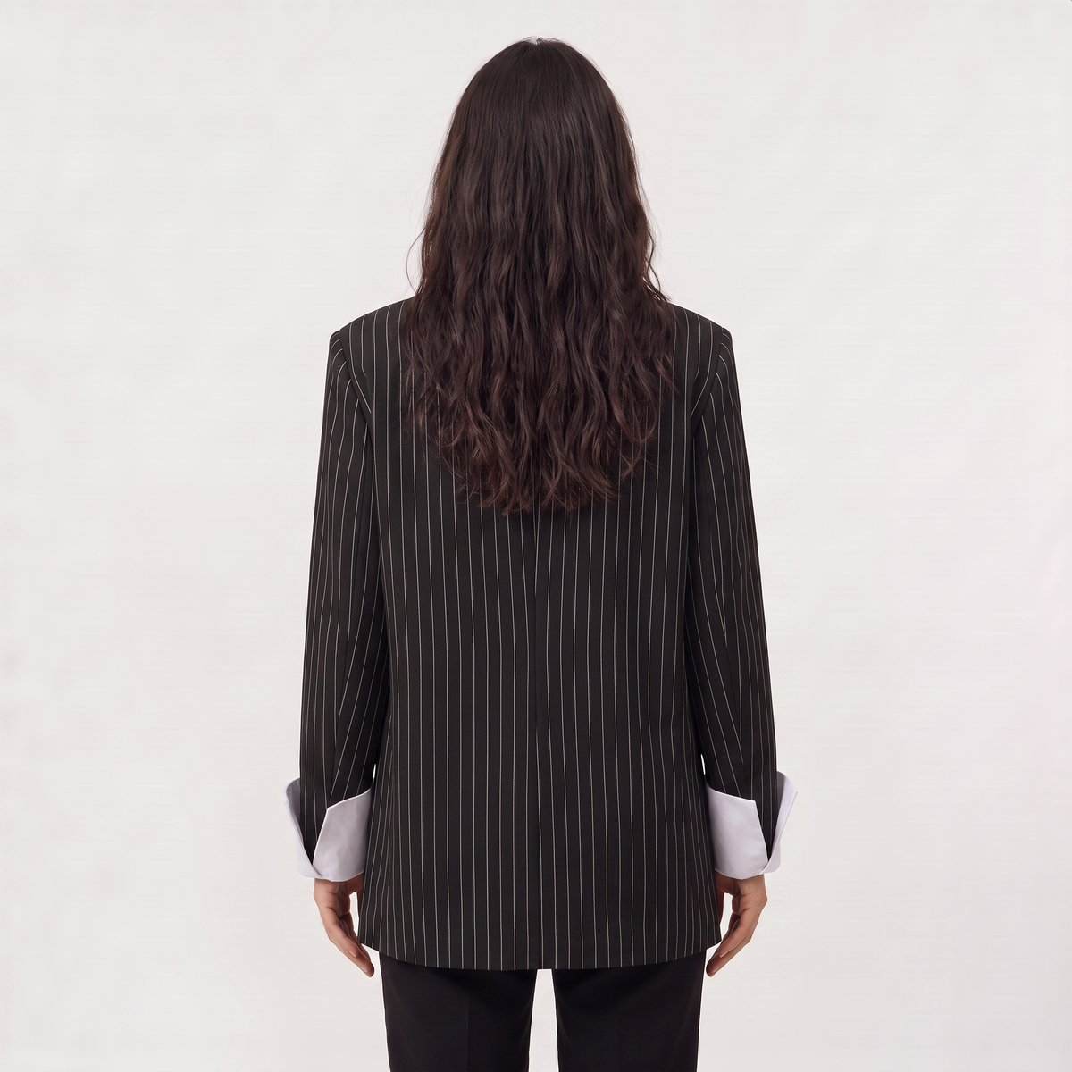 Blazer ample rayé à épaules structurées — Amielle Paris — vue 5