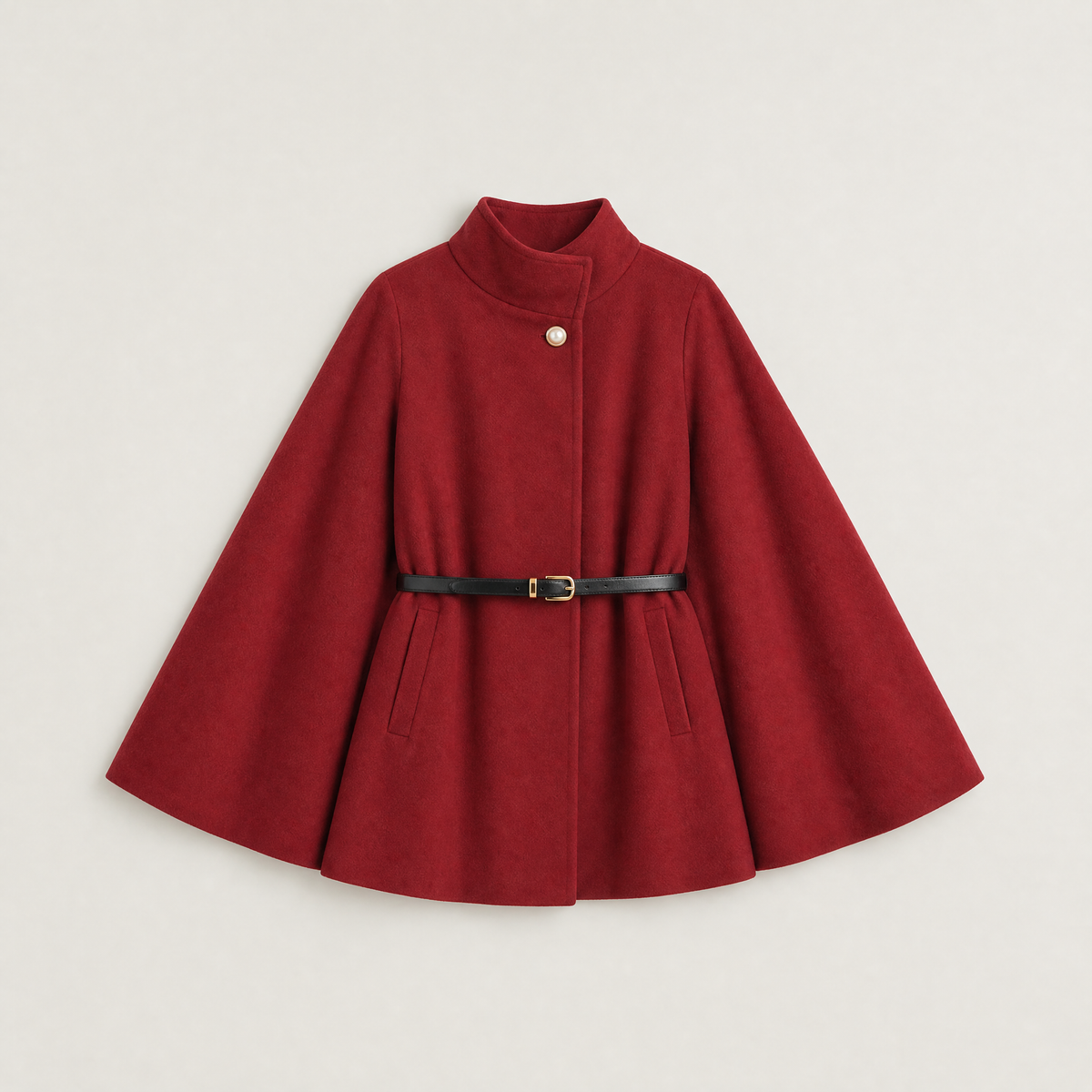 Manteau cape ceinturé à manches chauve-souris — Amielle Paris — vue 6