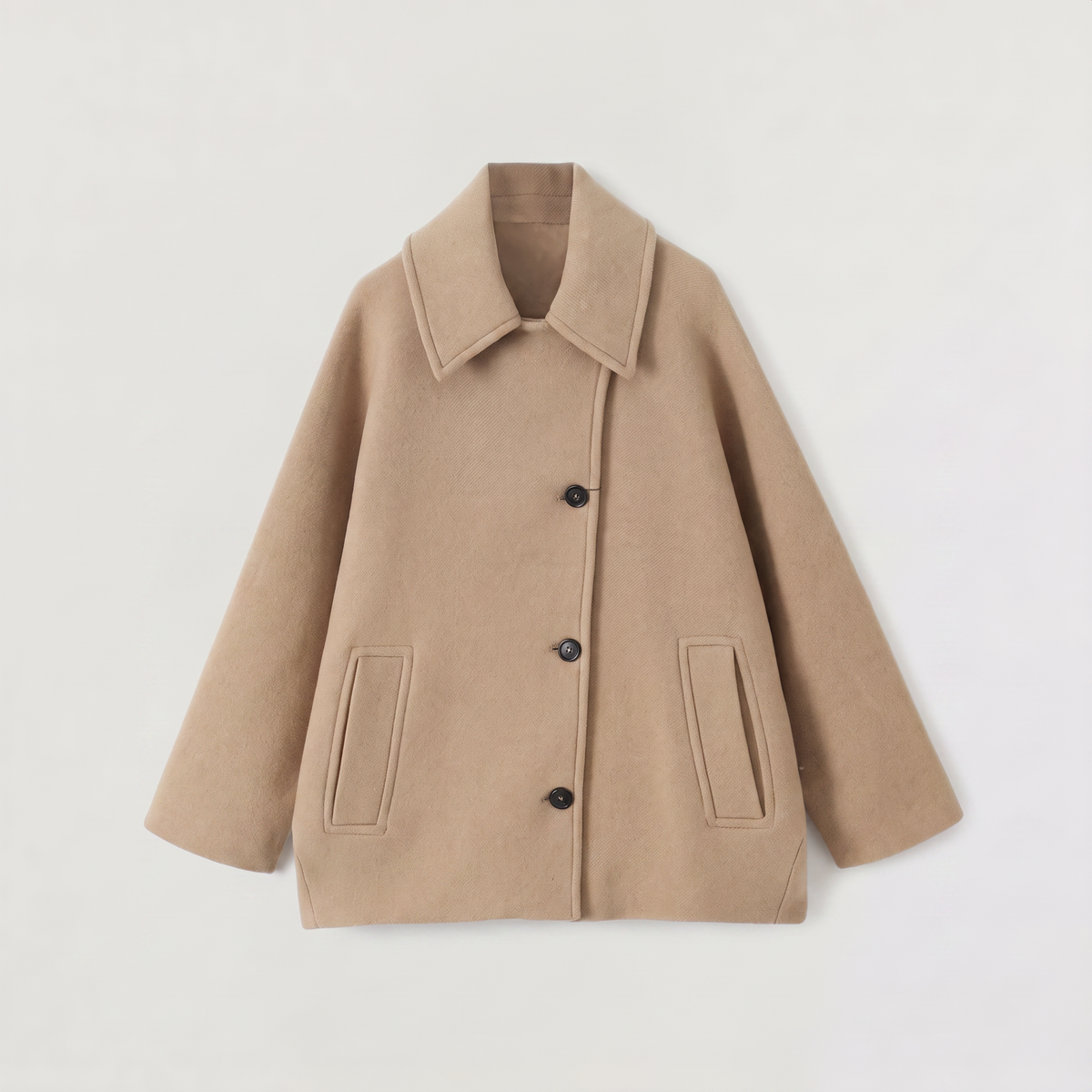 Manteau long ample à doublure contrastée — Amielle Paris — vue 7