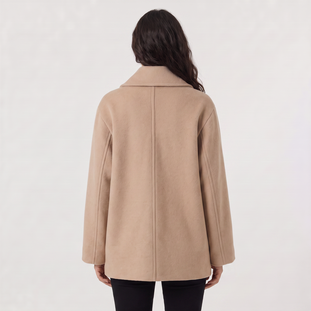 Manteau long ample à doublure contrastée — Amielle Paris — vue 6