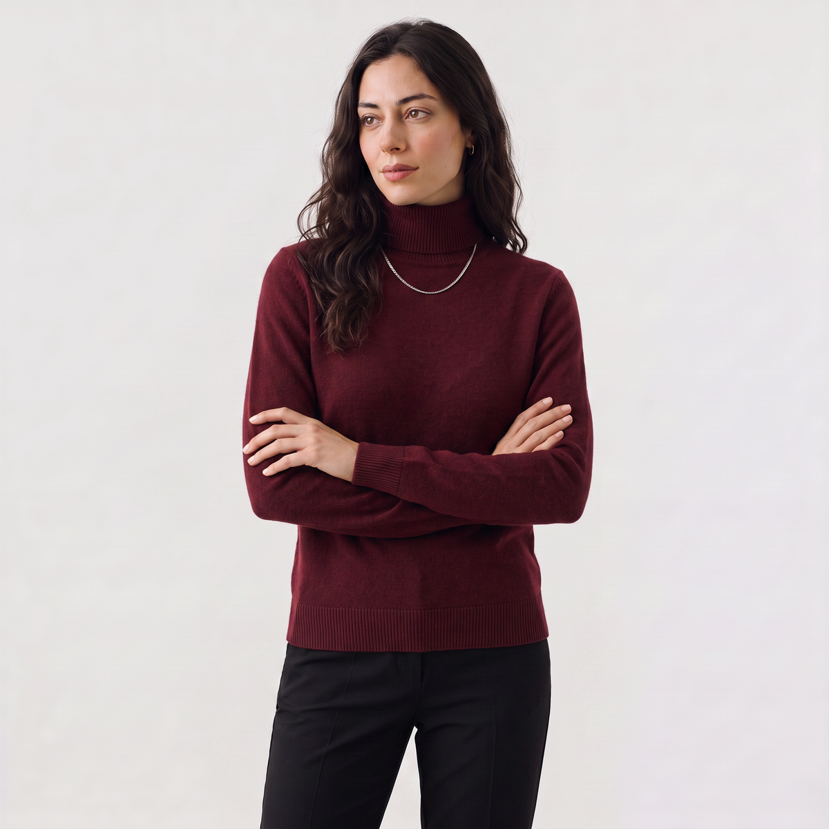 Pull à col roulé en maille fine — Amielle Paris — vue 7