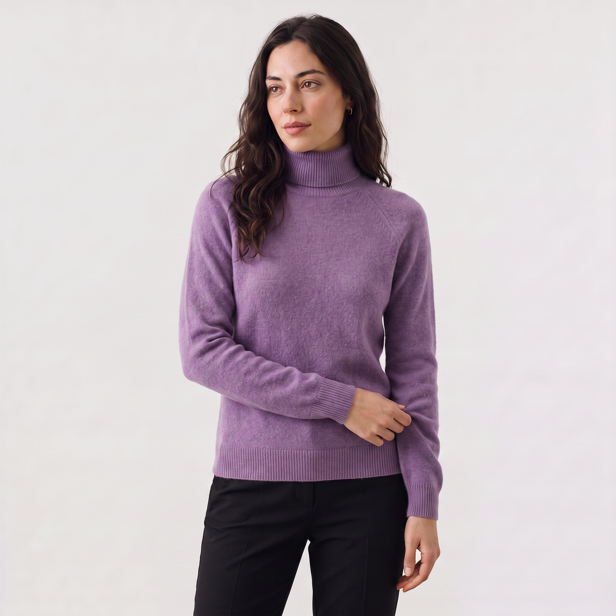 Pull à col roulé en maille fine — Amielle Paris — vue 8