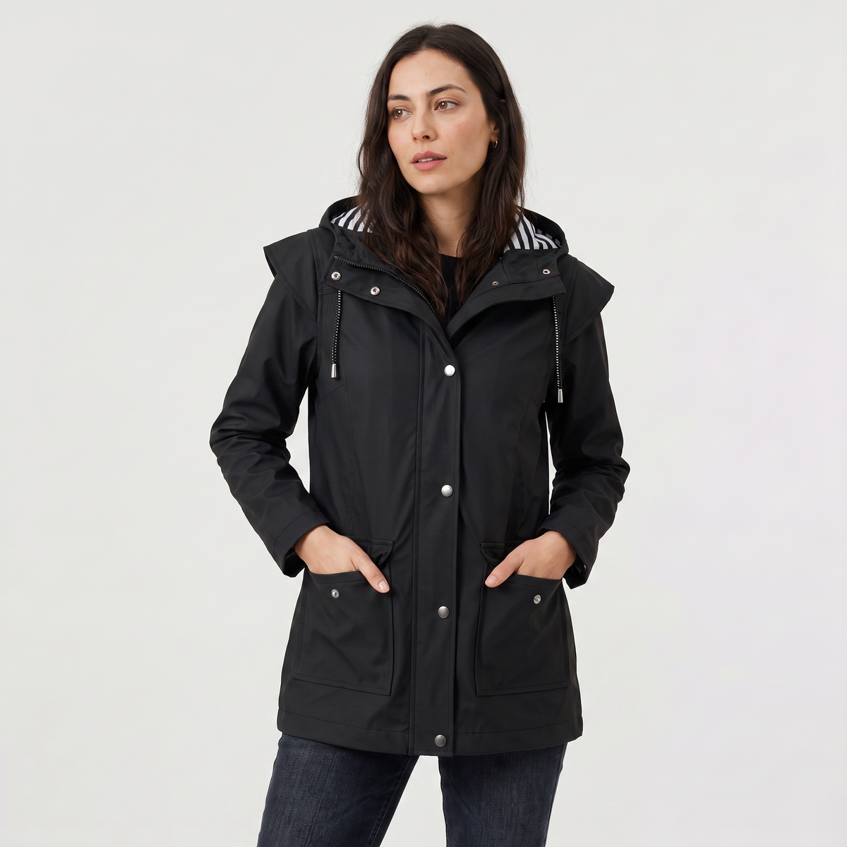 Veste légère à capuche réglable — Amielle Paris — vue 15