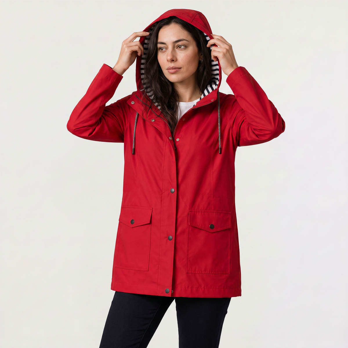 Veste légère à capuche réglable — Amielle Paris — vue 13