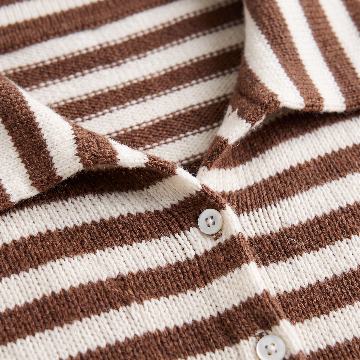 Cardigan rayé ample à col et boutons — Amielle Paris — vue 7