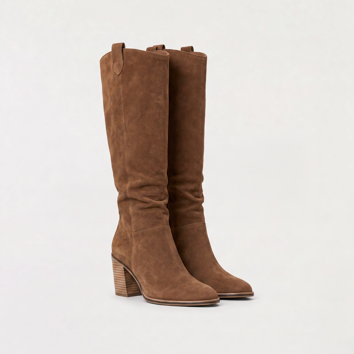 Bottes hautes en simili cuir à semelle rembourrée — Amielle Paris — vue 4