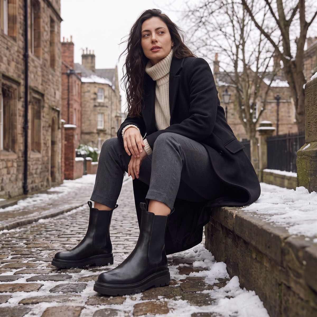 Bottines Chelsea à plateforme et empiècements élastiqués — Amielle Paris — vue 2