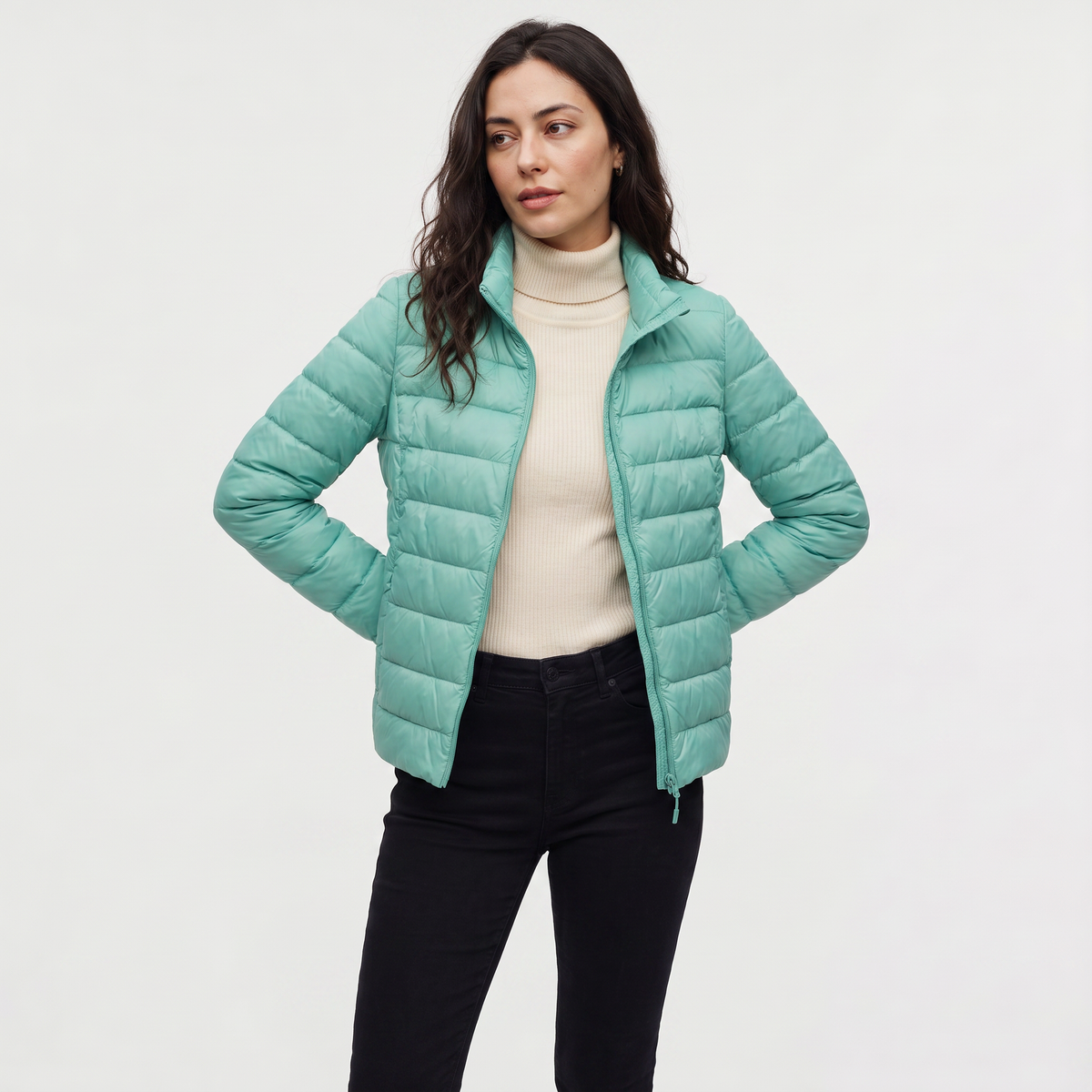 Veste matelassée légère à col montant — Amielle Paris — vue 8