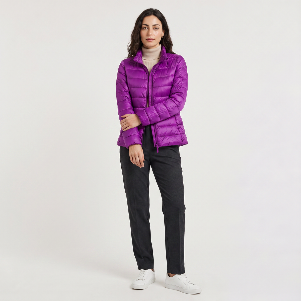Veste matelassée légère à col montant — Amielle Paris — vue 3