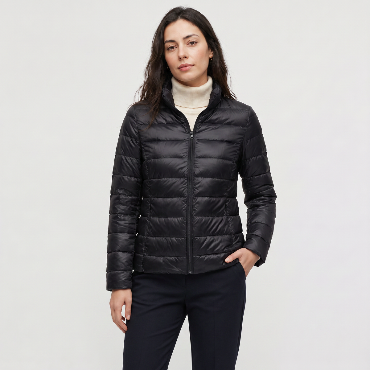 Veste matelassée légère à col montant — Amielle Paris — vue 10