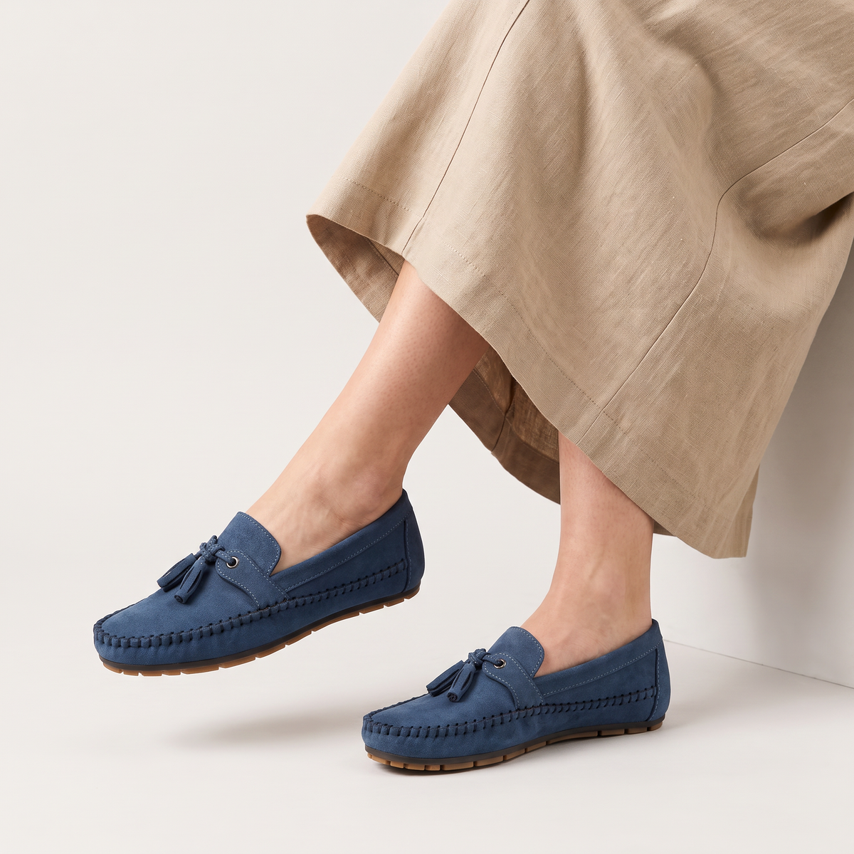Mocassins à pampilles et coutures apparentes — Amielle Paris — vue 5