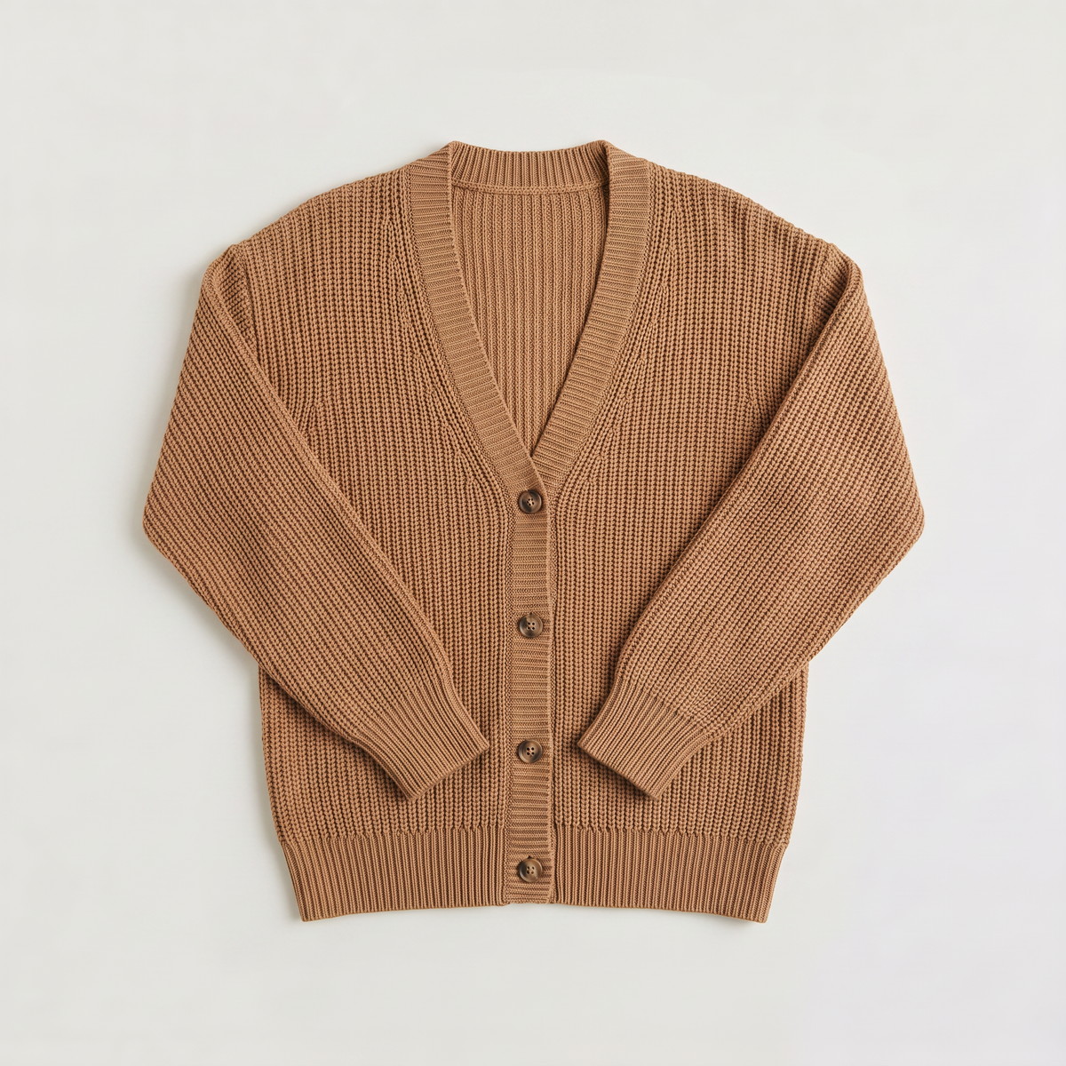 Cardigan côtelé boutonné à col V — Amielle Paris — vue 6