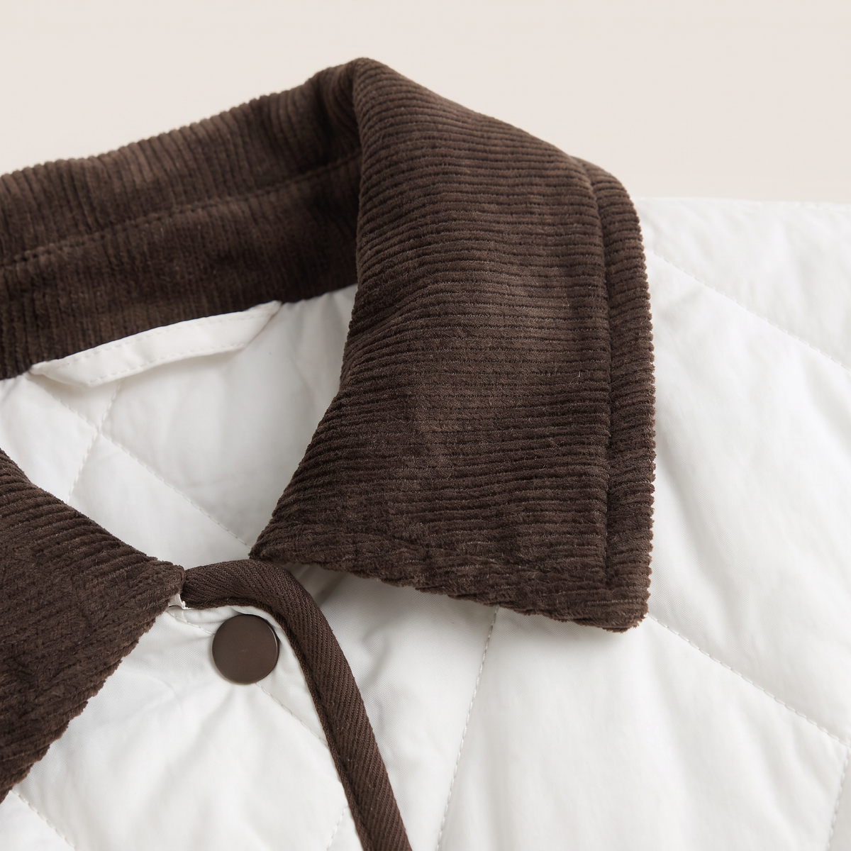 Veste matelassée à col en velours côtelé — Amielle Paris — vue 7