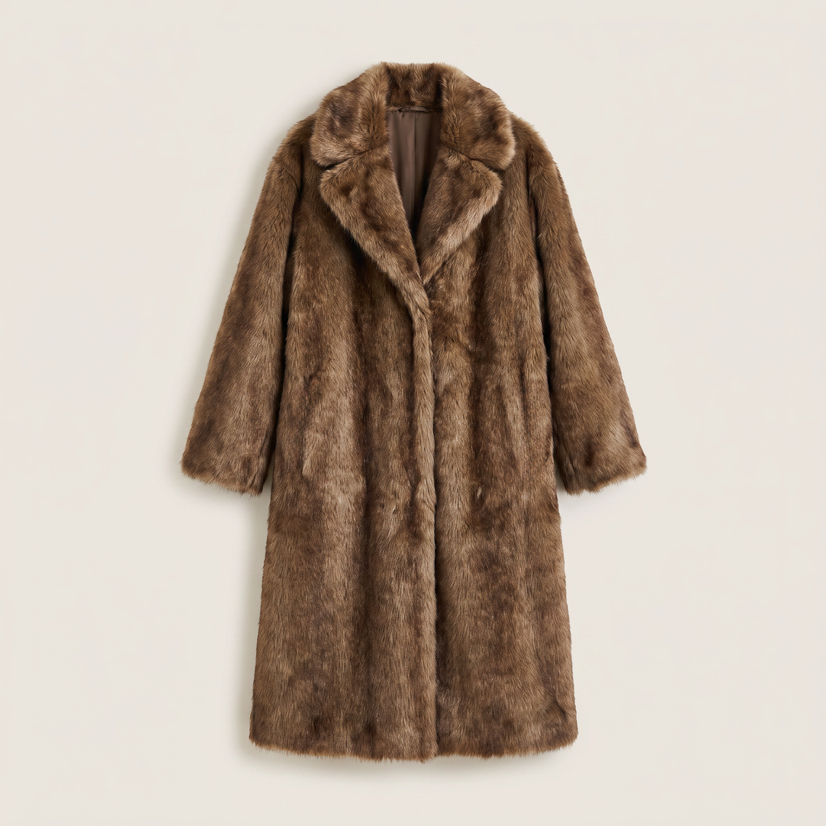 Manteau long ouvert en fausse fourrure — Amielle Paris — vue 6
