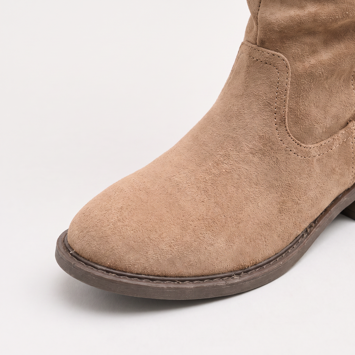 Bottes hautes plissées à bride et petit talon — Amielle Paris — vue 4