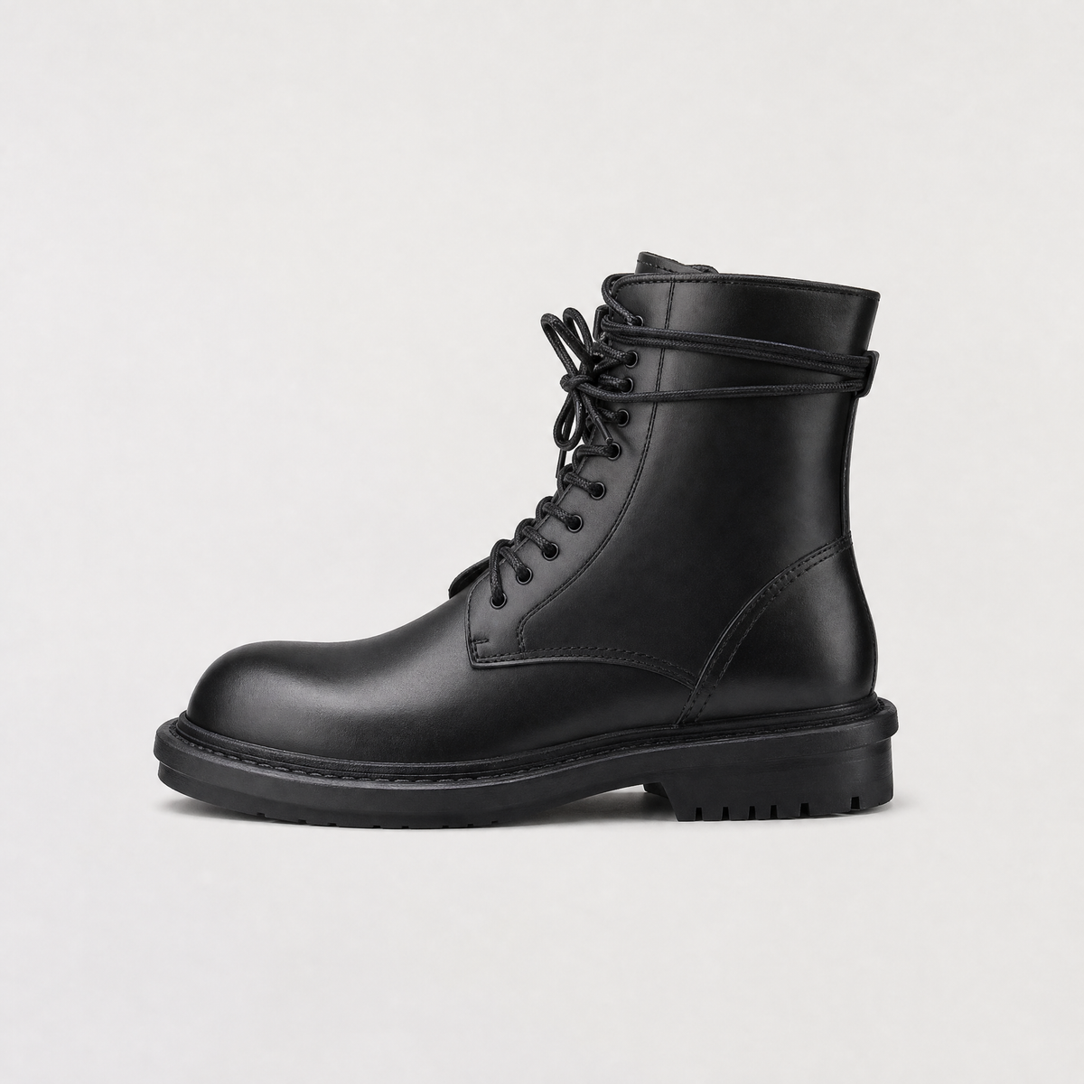 Bottines à lacets et zip intérieur, talon bloc — Amielle Paris — vue 1