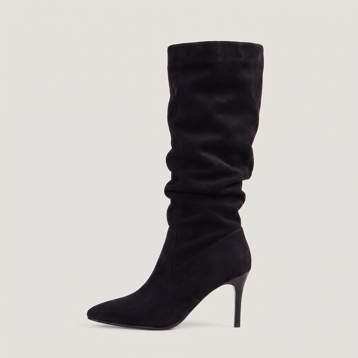 Bottes hautes plissées à bout pointu et talon fin — Amielle Paris — vue 10