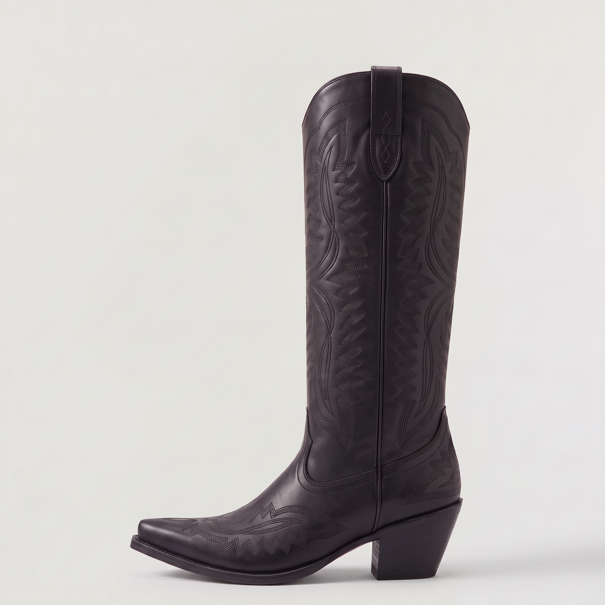 Bottes western hautes à surpiqûres contrastantes — Amielle Paris — vue 7
