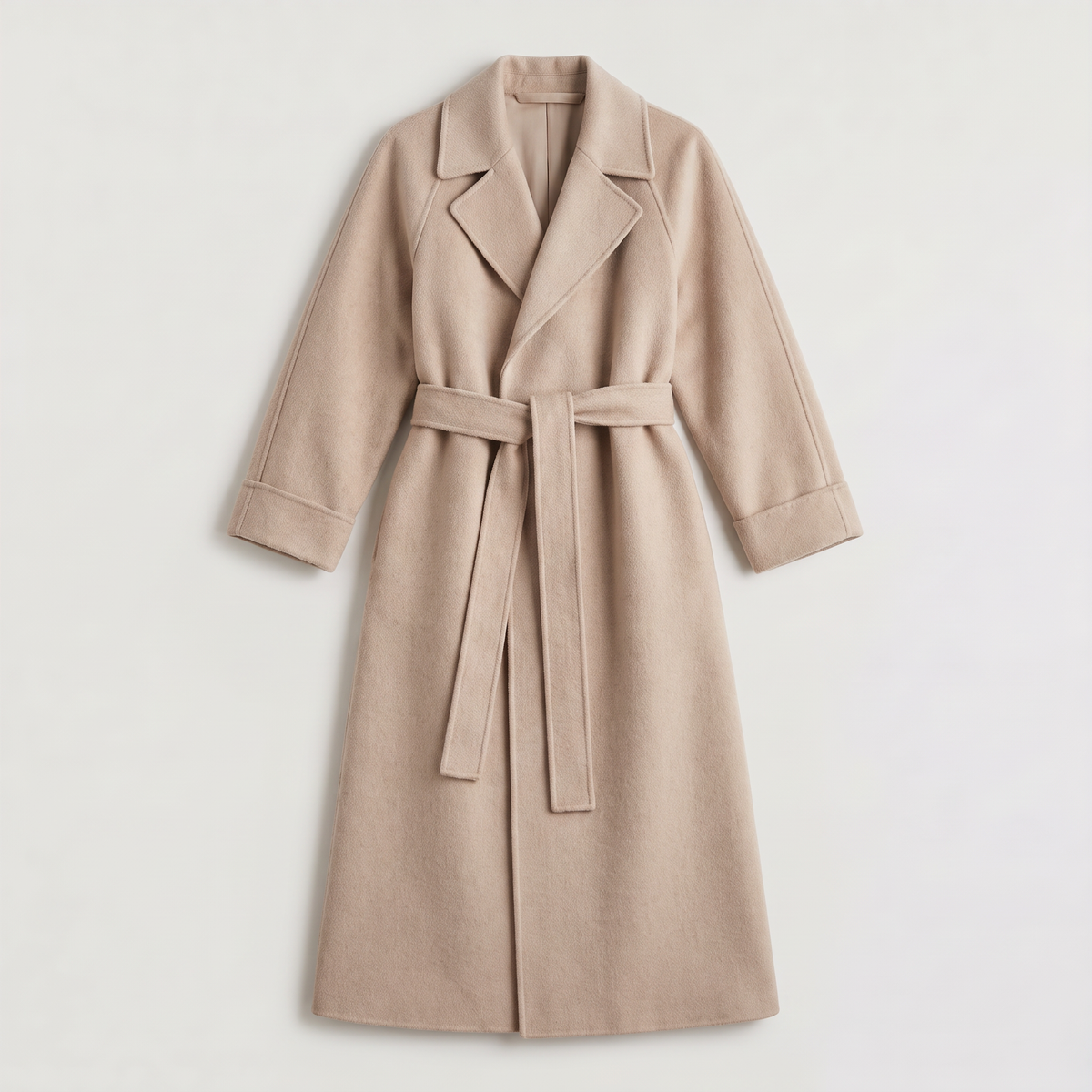Manteau portefeuille mi-mollet à larges revers — Amielle Paris — vue 7