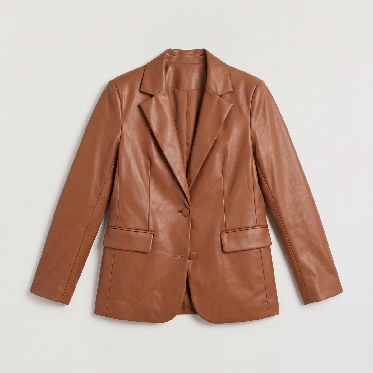 Blazer marron ample à bouton unique — Amielle Paris — vue 6