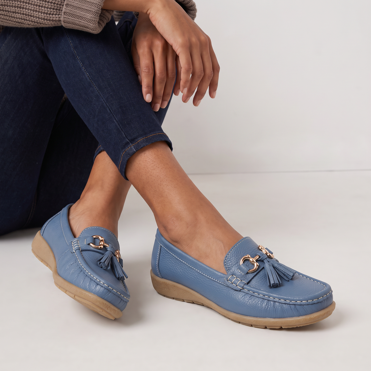 Mocassins à pampilles et anneau métallique — Amielle Paris — vue 3