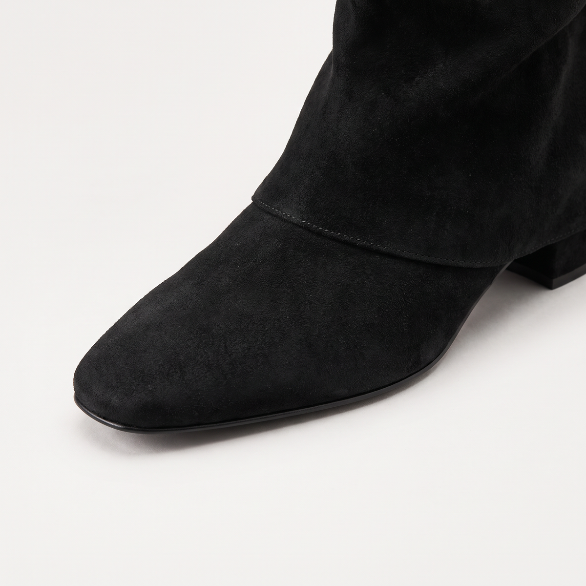 Bottes hautes à bout pointu et petit talon bloc — Amielle Paris — vue 3