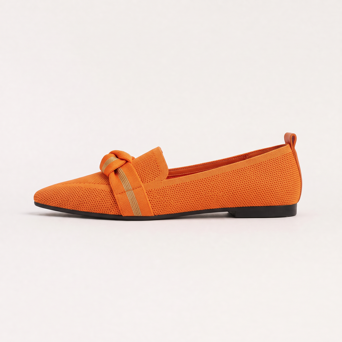 Mocassins en maille à bout pointu et nœud — Amielle Paris — vue 7