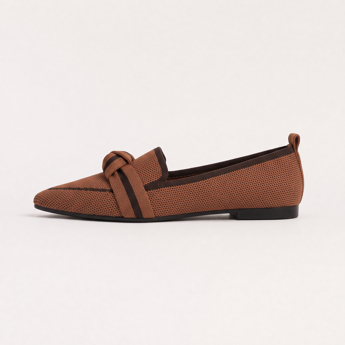 Mocassins en maille à bout pointu et nœud — Amielle Paris — vue 8