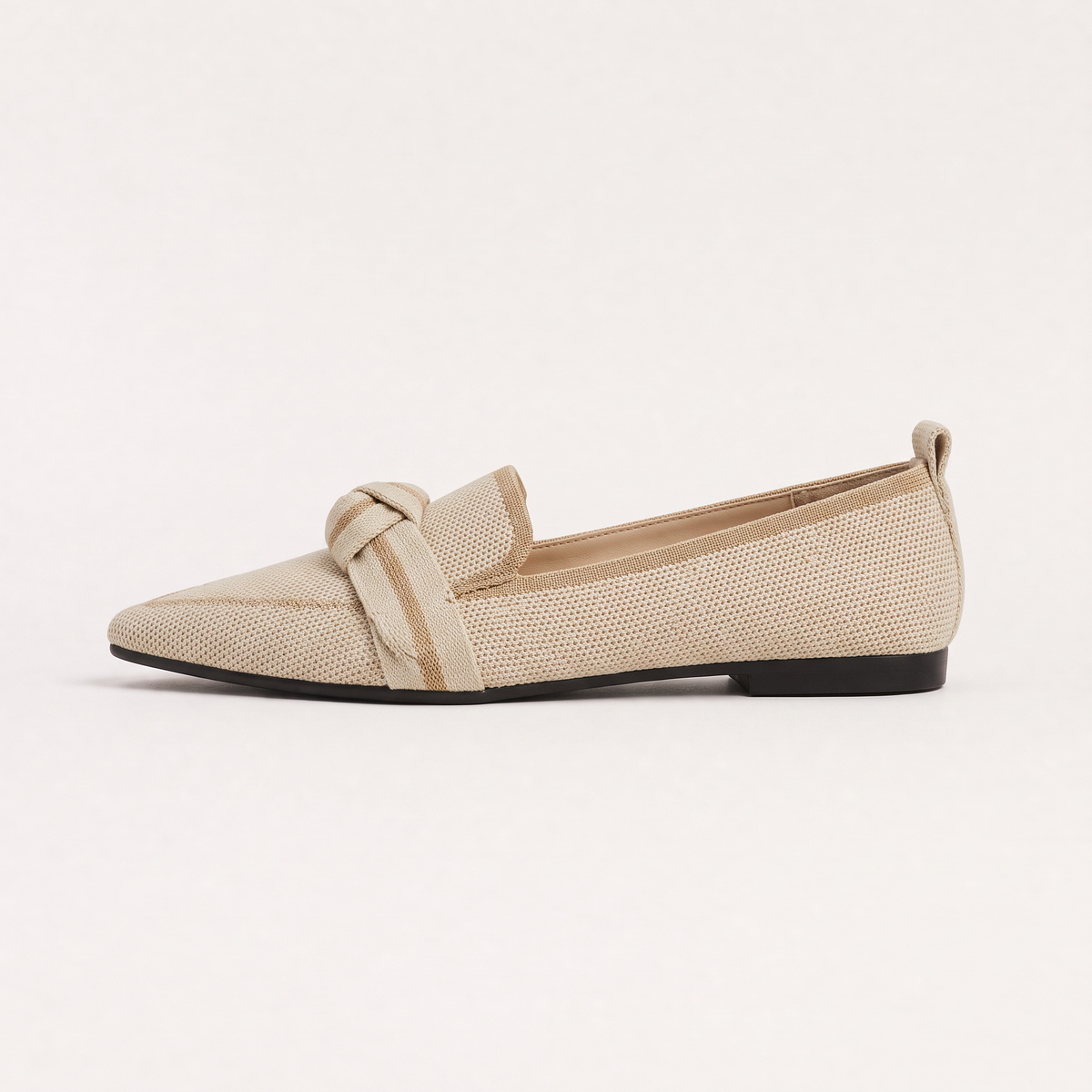Mocassins en maille à bout pointu et nœud — Amielle Paris — vue 9