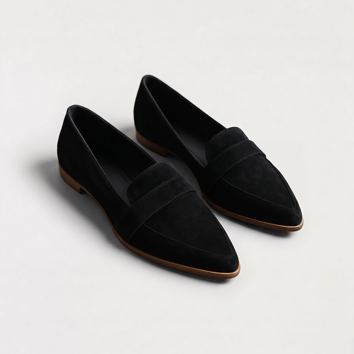 Mocassins aspect daim à patte et bout amande — Amielle Paris — vue 5