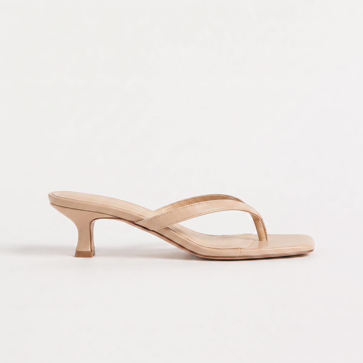 Mules à brides fines, bout carré et petit talon — Amielle Paris — vue 5