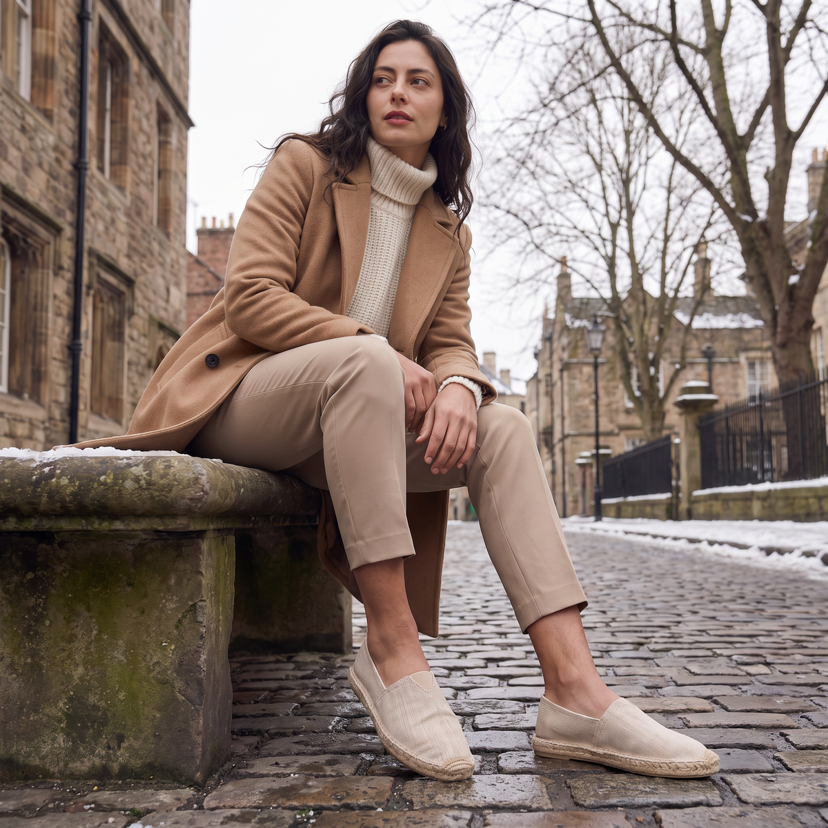 Espadrilles à enfiler et semelle effet corde — Amielle Paris — vue 2