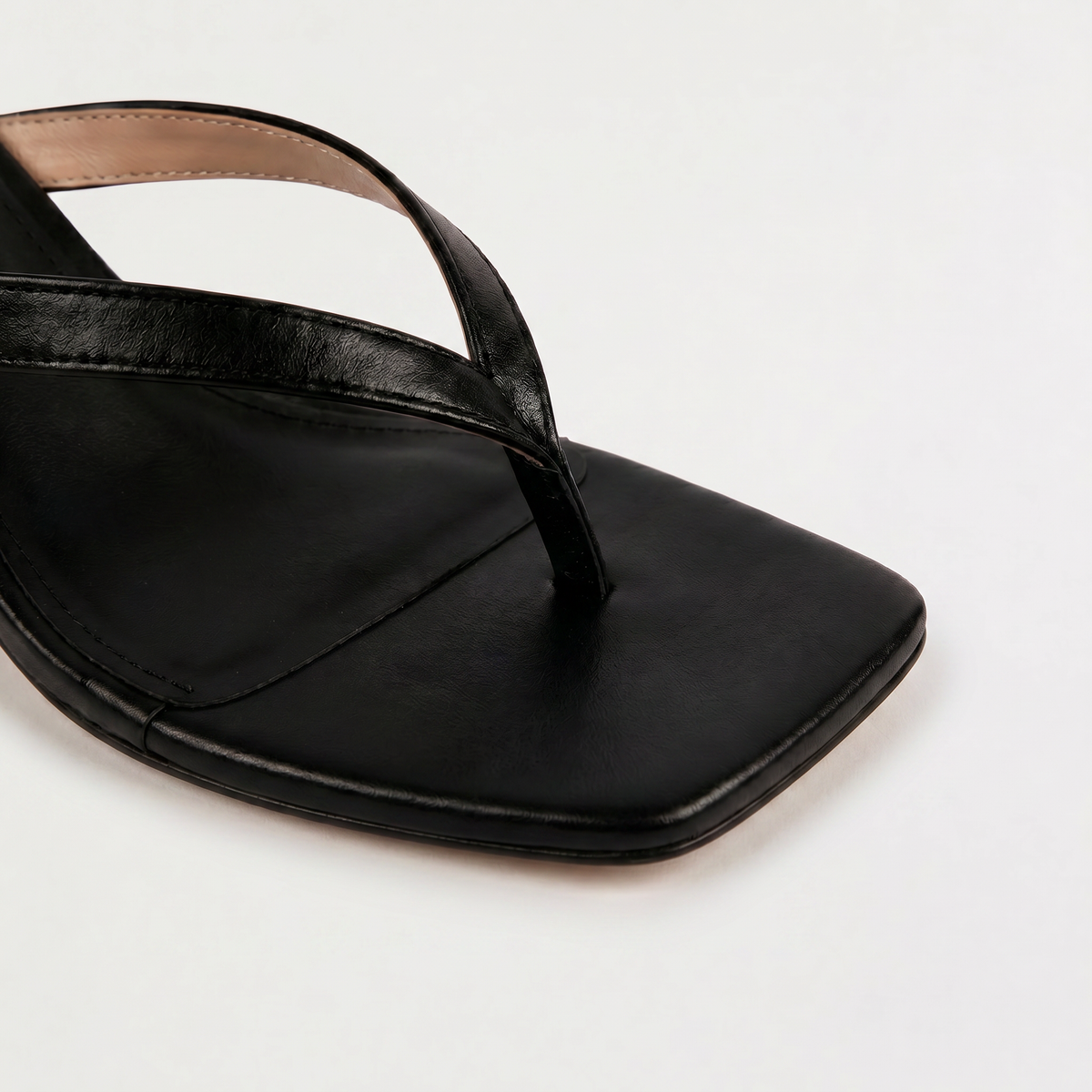 Mules à brides fines, bout carré et petit talon — Amielle Paris — vue 3