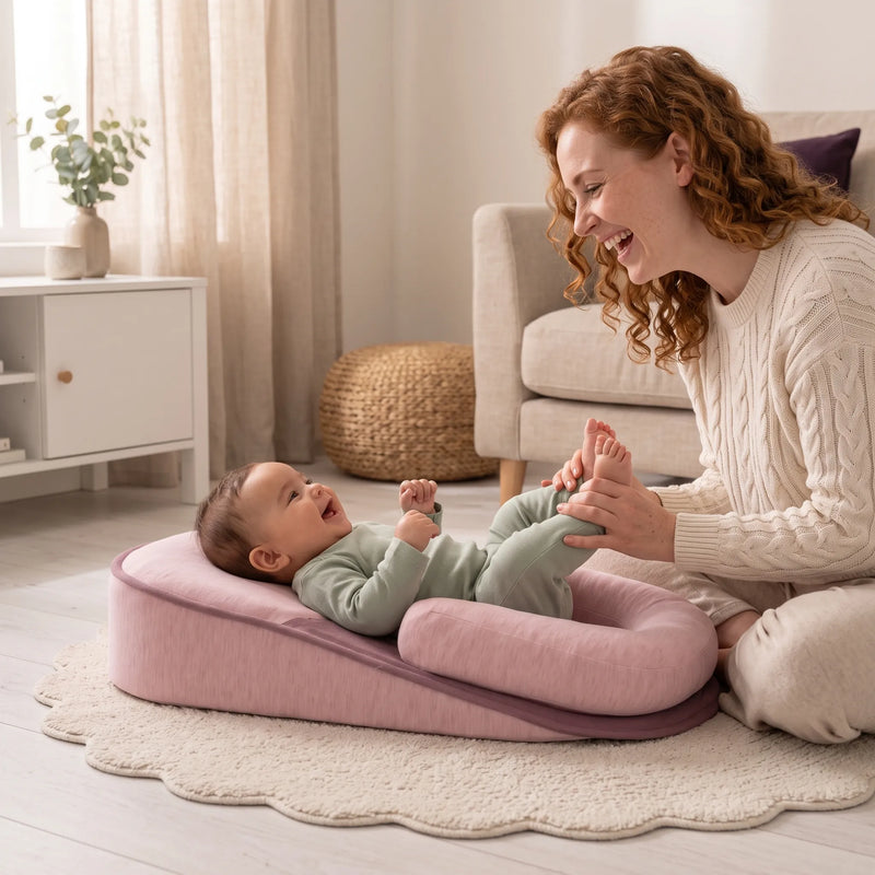 Coussin bébé incliné avec housse en coton — vue 1