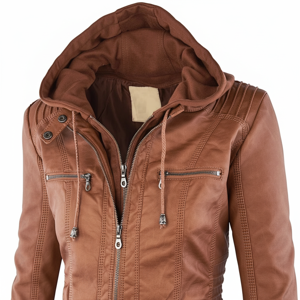 Eden — Veste matelassée ajustée à capuche — Amielle Paris