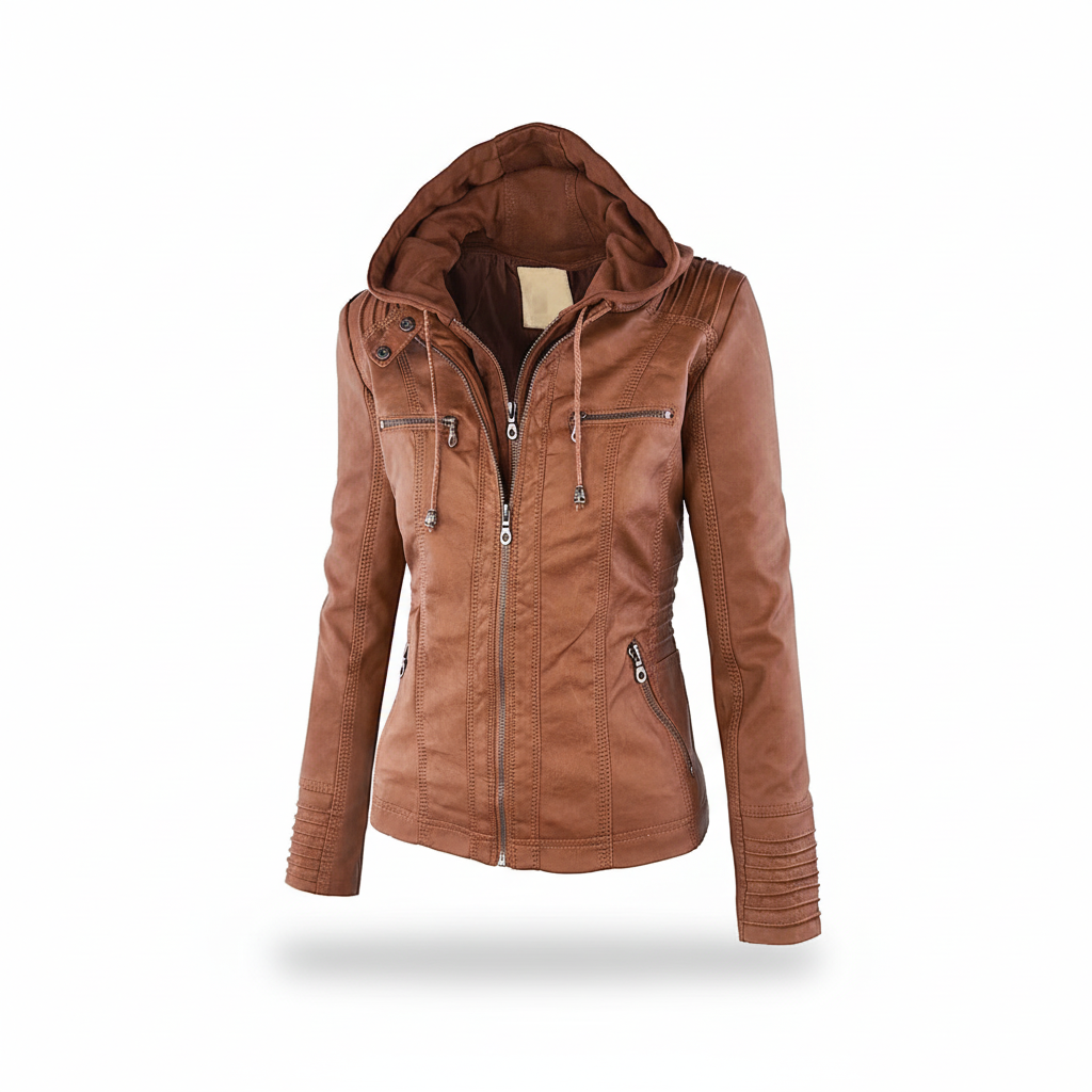 Eden — Veste matelassée ajustée à capuche — Amielle Paris