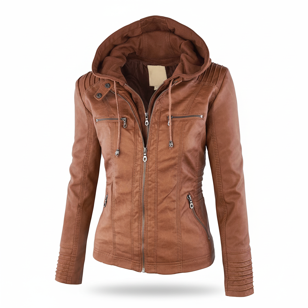 Eden — Veste matelassée ajustée à capuche — Amielle Paris