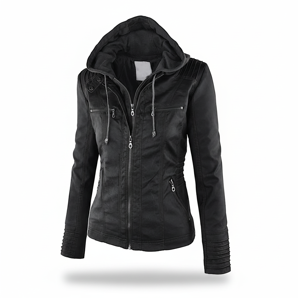 Eden — Veste matelassée ajustée à capuche — Amielle Paris